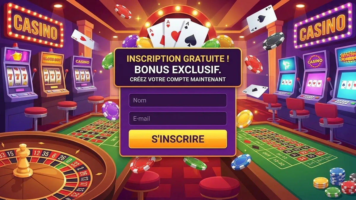 Inscription avec bonus
