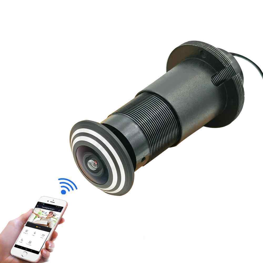 Sonnette WiFi visionneuse de porte caméra porte judas caméra de porte  sonnette avec moniteur sans fil